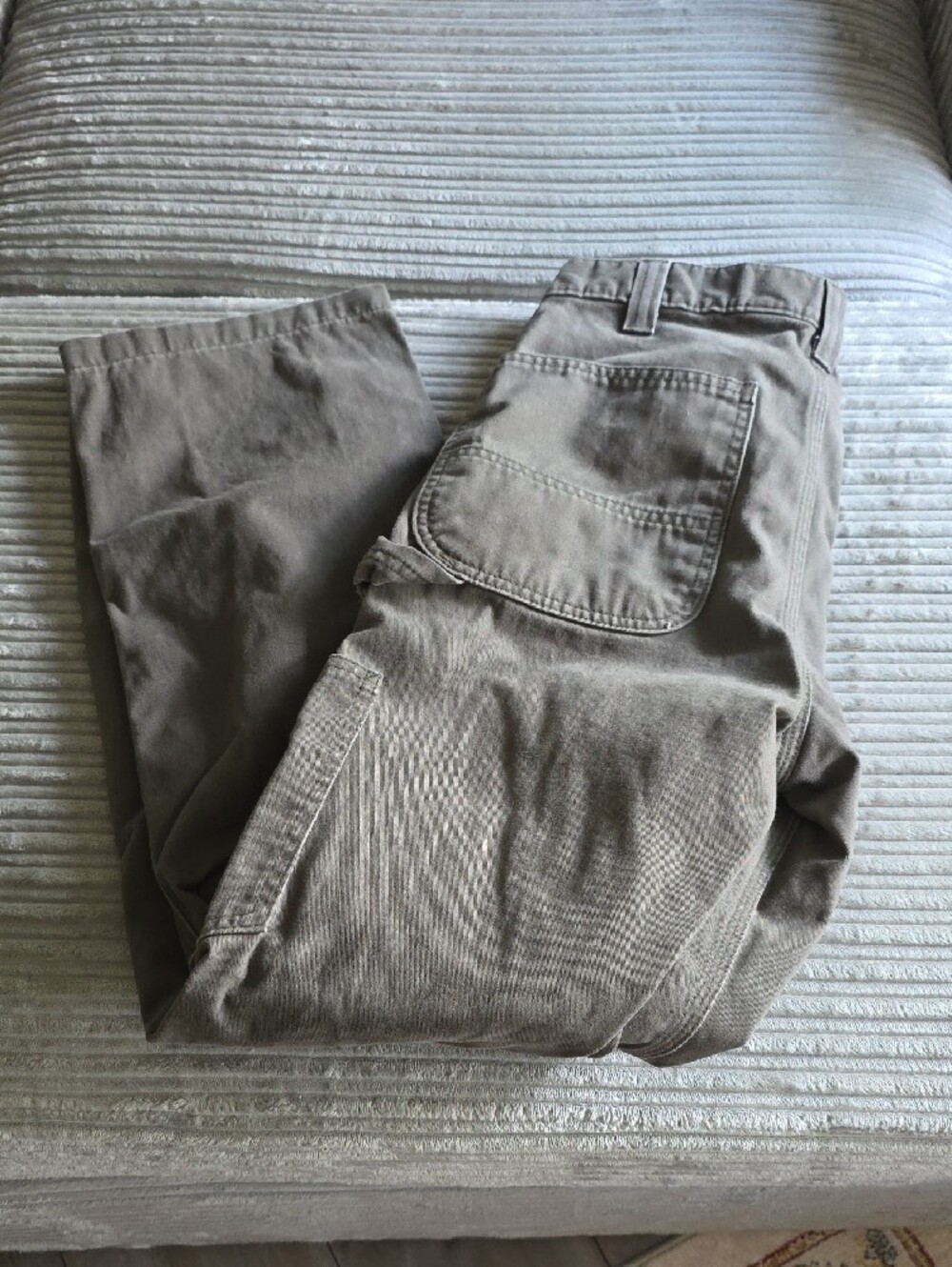 Carhartt Men's Cargo Pants Green Brown Workwear - Picture 2 of 8